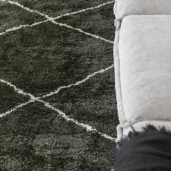 Hoogpolige Vloerkleden-Interieur05 berber vloerkleed Nea groen/cream - 330 x 240 cm