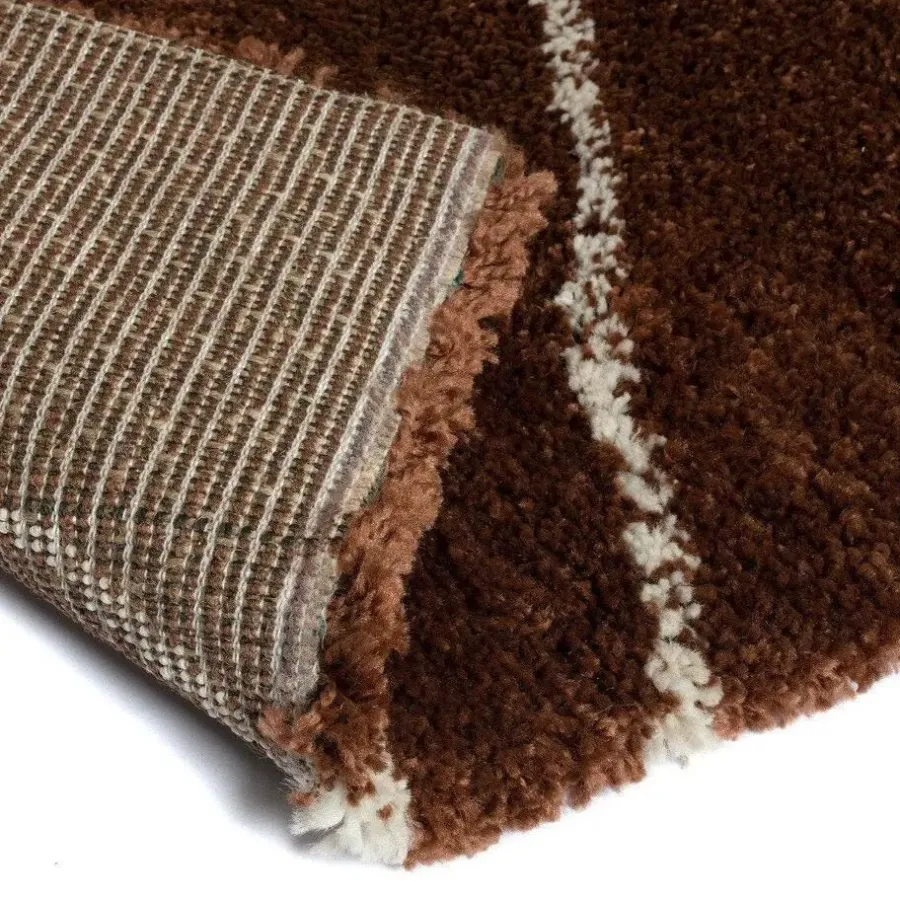 Vloerkleden|Hoogpolige Vloerkleden-Interieur05 berber vloerkleed Nea roest/creme - 190 x 135 cm
