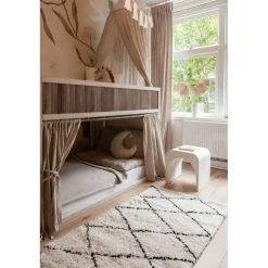 Hoogpolige Vloerkleden-Interieur05 berber vloerkleed Nea wit/zwart - 230 x 160 cm