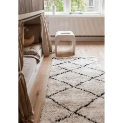 Hoogpolige Vloerkleden-Interieur05 berber vloerkleed Nea wit/zwart - 230 x 160 cm