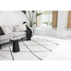 Hoogpolige Vloerkleden-Interieur05 berber vloerkleed Nea wit/zwart - 230 x 160 cm