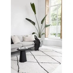 Hoogpolige Vloerkleden-Interieur05 berber vloerkleed Nea wit/zwart - 230 x 160 cm