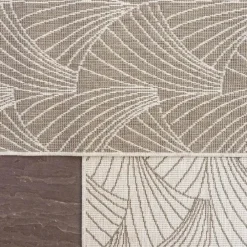 Buiten Vloerkleden|Buiten Vloerkleden-Interieur05 Buitenkleed Deco bruin/grijs - 230 x 160 cm