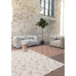 Buiten Vloerkleden|Buiten Vloerkleden-Interieur05 Buitenkleed Deco roest/wit - 340 x 240 cm