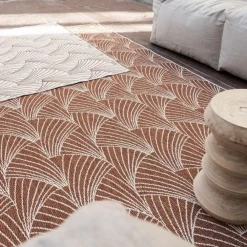 Buiten Vloerkleden|Buiten Vloerkleden-Interieur05 Buitenkleed Deco roest/wit - 340 x 240 cm