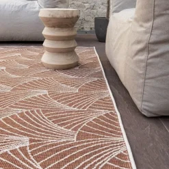 Buiten Vloerkleden|Buiten Vloerkleden-Interieur05 Buitenkleed Deco roest/wit - 340 x 240 cm