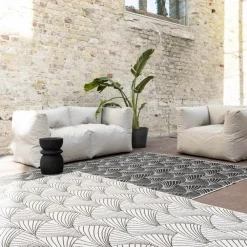 Buiten Vloerkleden|Buiten Vloerkleden-Interieur05 Buitenkleed Deco zwart/wit - 230 x 160 cm