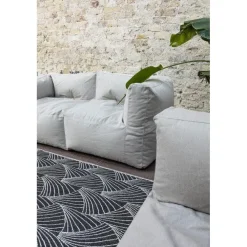 Buiten Vloerkleden|Buiten Vloerkleden-Interieur05 Buitenkleed Deco zwart/wit - 230 x 160 cm