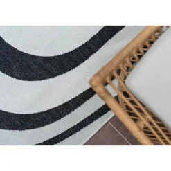 Buiten Vloerkleden|Buiten Vloerkleden-Interieur05 Buitenkleed Swirl Zwart - 290 x 200 cm