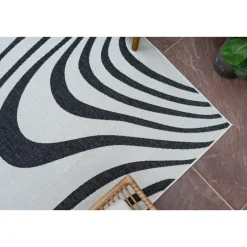 Buiten Vloerkleden|Buiten Vloerkleden-Interieur05 Buitenkleed Swirl Zwart - 340 x 240 cm