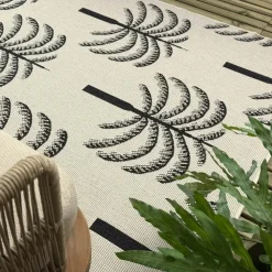 Buiten Vloerkleden|Buiten Vloerkleden-Interieur05 buitenkleed zwart/wit Oase - 340 x 240 cm