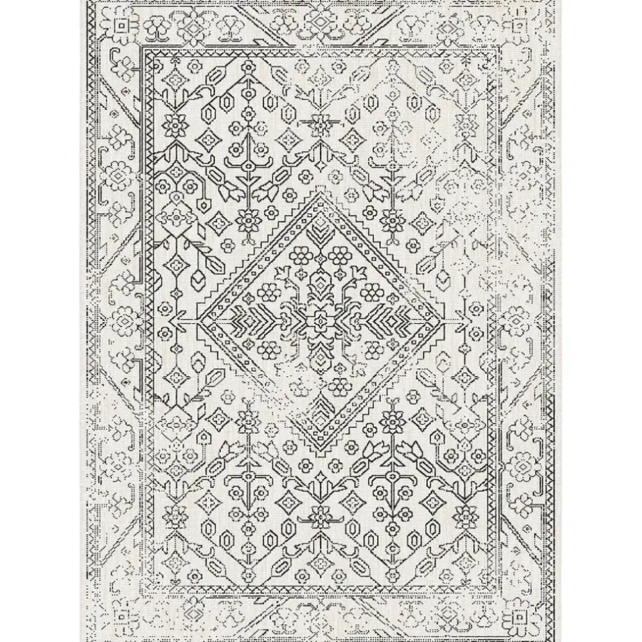 Buiten Vloerkleden|Buiten Vloerkleden-Interieur05 buitenkleed zwart/wit Nova - 290 x 200 cm
