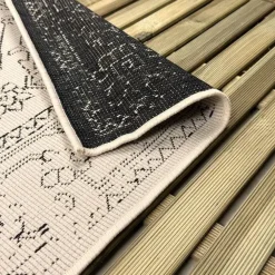 Buiten Vloerkleden|Buiten Vloerkleden-Interieur05 buitenkleed zwart/wit Nova - 290 x 200 cm