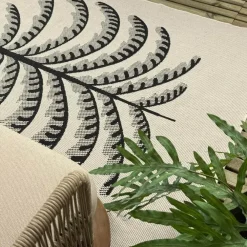 Interieur05 buitenkleed zwart/wit Breeze - 290 x 200 cm