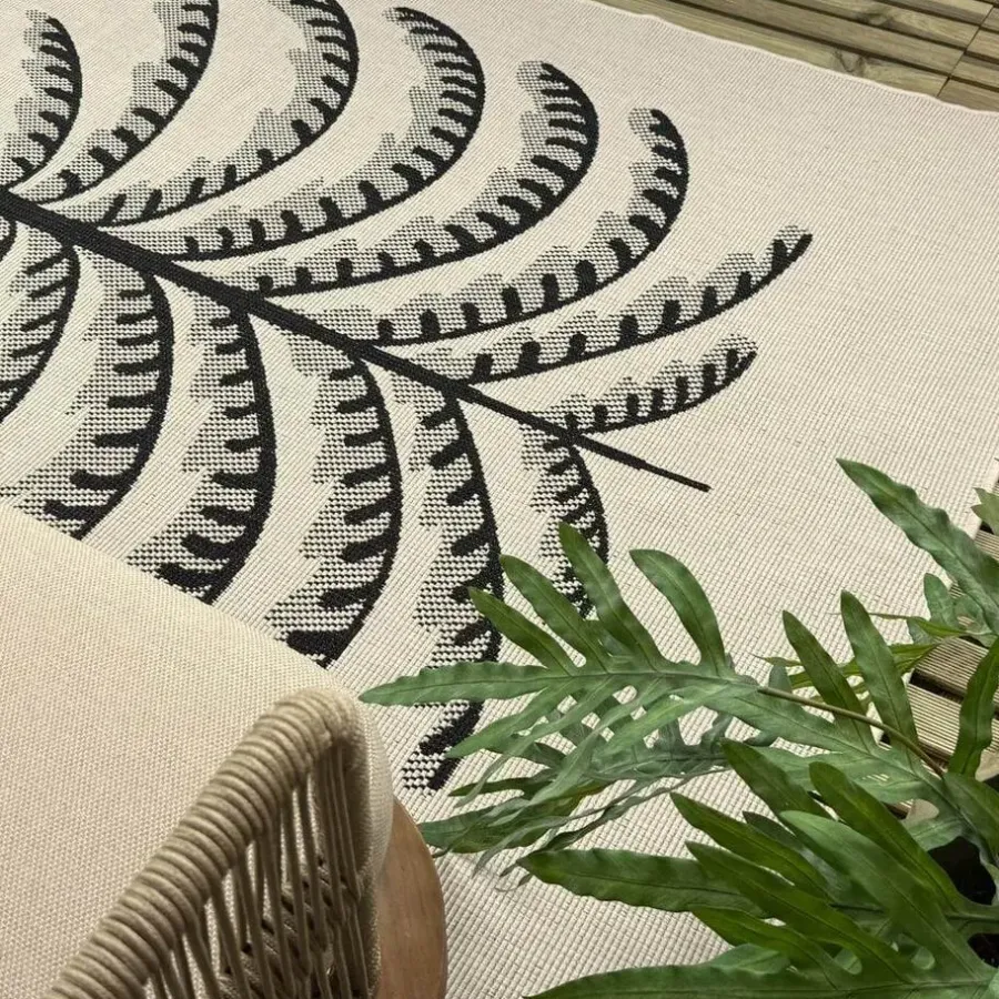Interieur05 buitenkleed zwart/wit Breeze - 230 x 160 cm