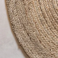 Vloerkleden|Jute Vloerkleden-Interieur05 EVA Interior rond vloerkleed Jute naturel - 150 x 150 cm