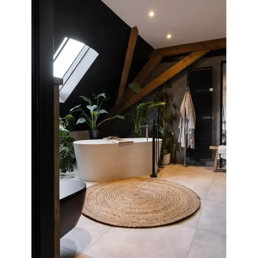Vloerkleden|Jute Vloerkleden-Interieur05 EVA Interior rond vloerkleed Jute naturel - 150 x 150 cm