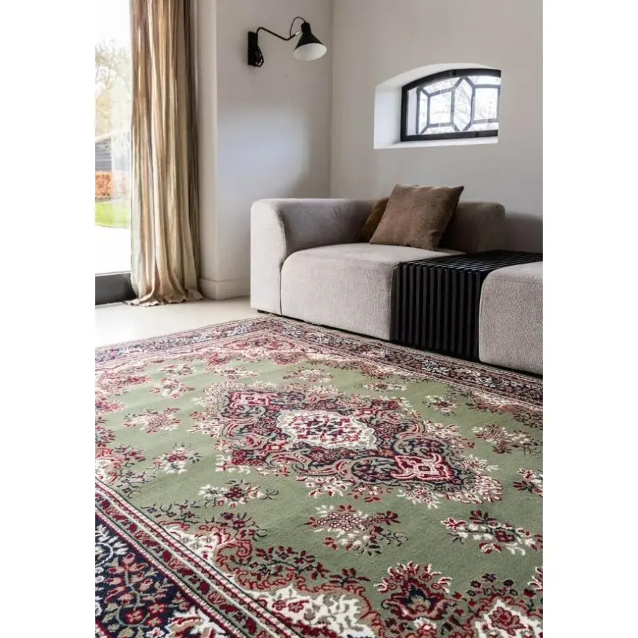 Interieur05 Eva Interior vintage Vloerkleed nain Perzisch Groen - 320 x 235 cm