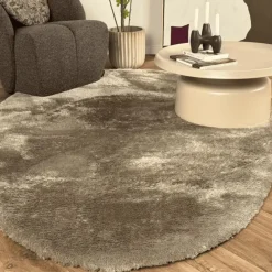 Interieur05 Hoogpolig vloerkleed Odelia beige/wit - 200 x 290 cm