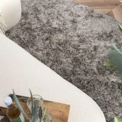 Interieur05 Hoogpolig vloerkleed Nika Antraciet - 160 x 230 cm