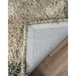 Interieur05 hoogpolig vloerkleed polyester Pilo groen/beige - 340 x 240 cm