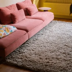 Interieur05 hoogpolig vloerkleed polyester Pilo groen/beige - 340 x 240 cm