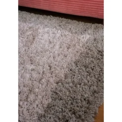 Interieur05 hoogpolig vloerkleed polyester Pilo groen/beige - 340 x 240 cm