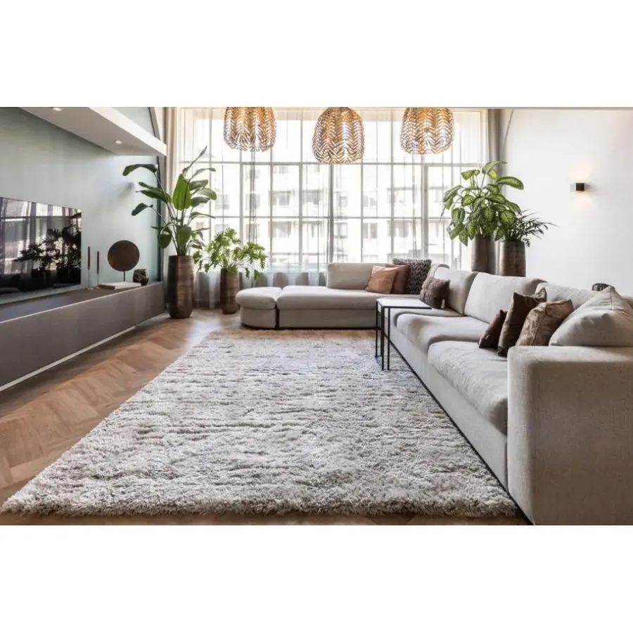 Interieur05 Hoogpolig vloerkleed Fender wit/creme - 230 x 160 cm