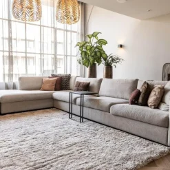 Interieur05 Hoogpolig vloerkleed Fender wit/creme - 230 x 160 cm