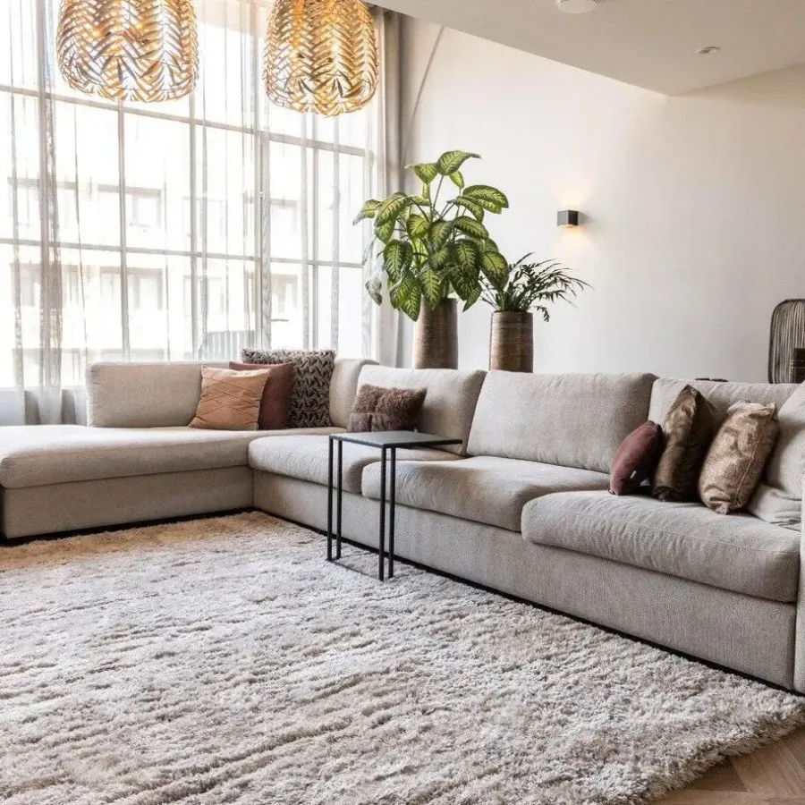 Interieur05 Hoogpolig vloerkleed Fender wit/creme - 230 x 160 cm