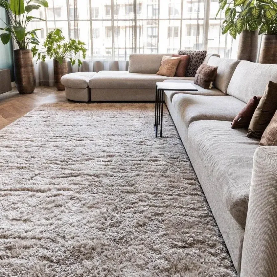 Interieur05 Hoogpolig vloerkleed Fender wit/creme - 230 x 160 cm