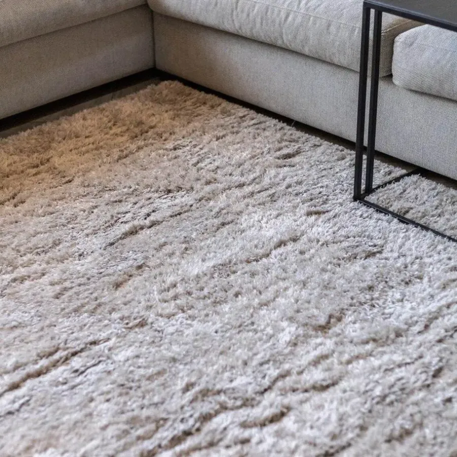Interieur05 Hoogpolig vloerkleed Fender wit/creme - 230 x 160 cm