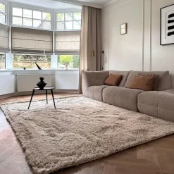 Hoogpolige Vloerkleden-Interieur05 hoogpolig vloerkleed Furr bruin - 80 x 140 cm
