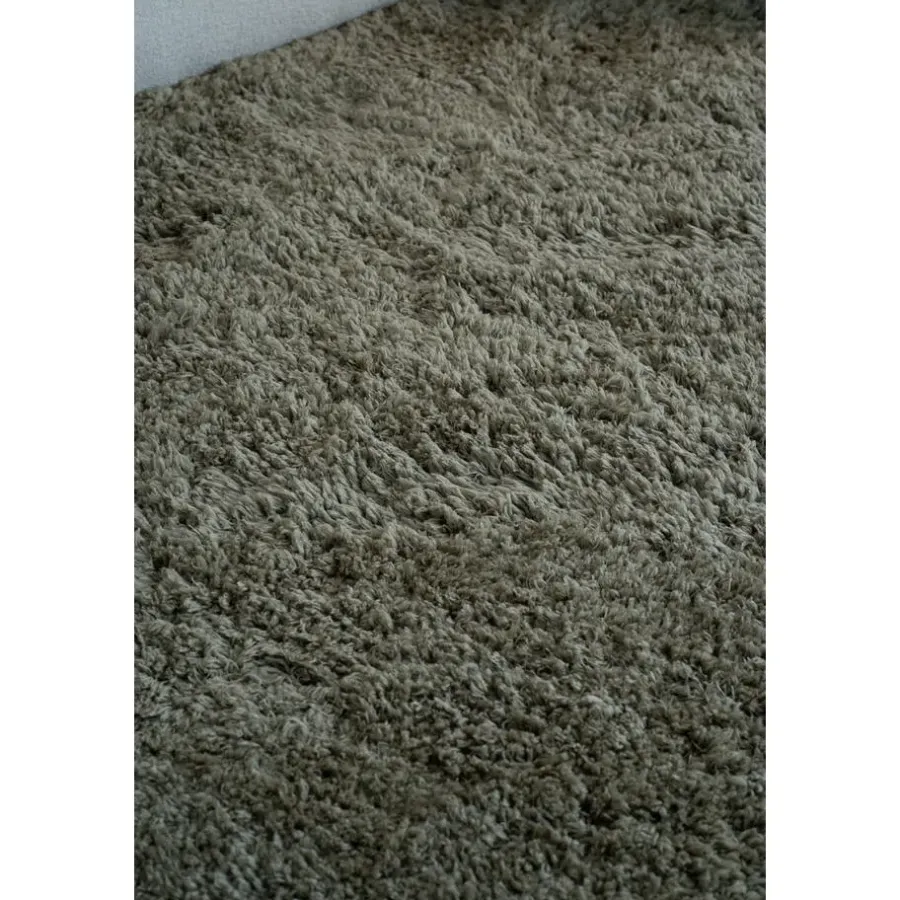 Interieur05 hoogpolig vloerkleed polyester Pilo groen - 340 x 240 cm