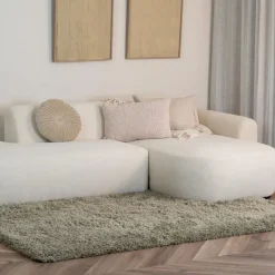 Interieur05 hoogpolig vloerkleed polyester Pilo groen - 340 x 240 cm