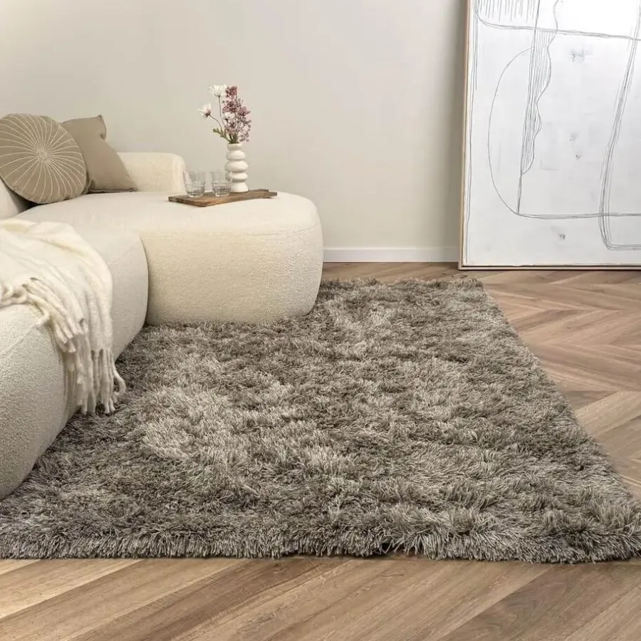 Hoogpolige Vloerkleden-Interieur05 Hoogpolig vloerkleed Nika Antraciet - 240 x 340 cm