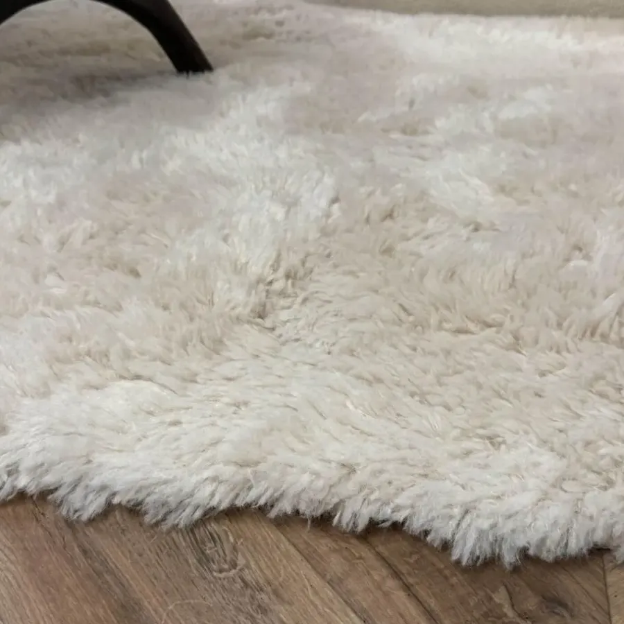 Interieur05 hoogpolig vloerkleed Furr beige - 160 x 230 cm