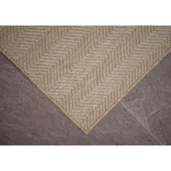 Buiten Vloerkleden|Buiten Vloerkleden-Interieur05 Jute buitenkleed naturel zigzag - 230 x 160 cm