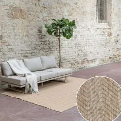 Buiten Vloerkleden|Buiten Vloerkleden-Interieur05 Jute buitenkleed naturel zigzag - 340 x 240 cm