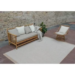 Interieur05 Jute buitenkleed naturel border - 290 x 200 cm