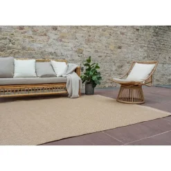 Buiten Vloerkleden|Buiten Vloerkleden-Interieur05 Jute buitenkleed naturel border - 380 x 280 cm