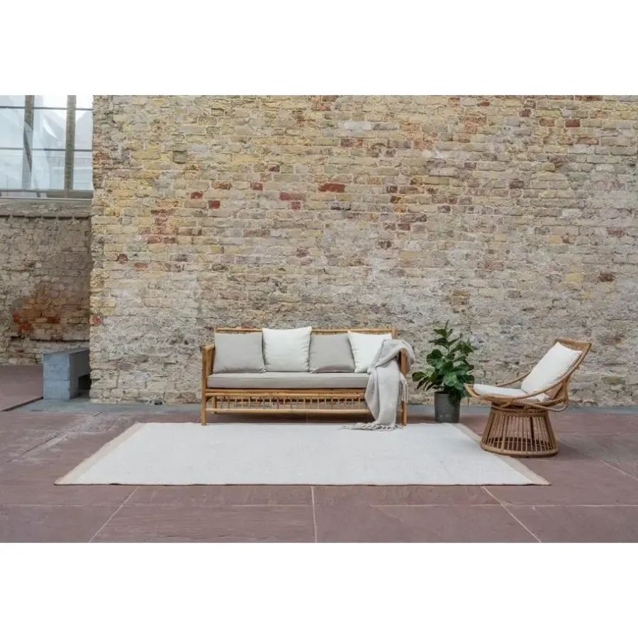 Buiten Vloerkleden|Buiten Vloerkleden-Interieur05 Jute buitenkleed naturel border - 380 x 280 cm