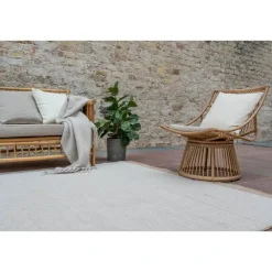 Buiten Vloerkleden|Buiten Vloerkleden-Interieur05 Jute buitenkleed naturel border - 380 x 280 cm