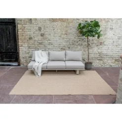 Buiten Vloerkleden|Buiten Vloerkleden-Interieur05 Jute buitenkleed naturel zigzag - 380 x 280 cm