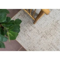 Buiten Vloerkleden|Buiten Vloerkleden-Interieur05 Jute buitenkleed naturel lines - 290 x 200 cm