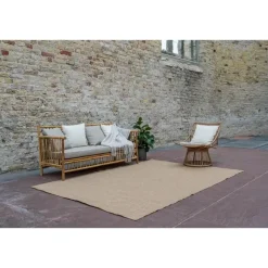Buiten Vloerkleden|Buiten Vloerkleden-Interieur05 Jute buitenkleed naturel uni - 380 x 280 cm