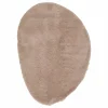 Interieur05 organisch hoogpolig vloerkleed Furr Stone bruin - 160 x 230 cm