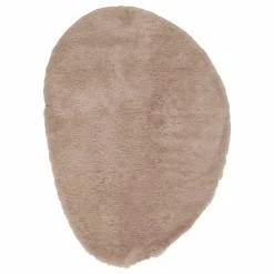 Interieur05 organisch hoogpolig vloerkleed Furr Stone bruin - 160 x 230 cm
