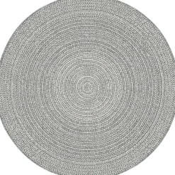 Interieur05 rond buitenkleed grijs Solid - 200 x 200 cm