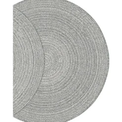 Interieur05 rond buitenkleed grijs Solid - 200 x 200 cm